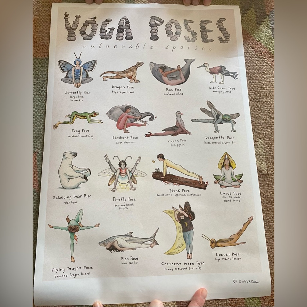 Yoga poses posters